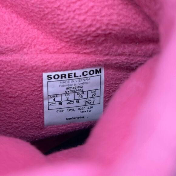 Sorel Kids Boots - Gray and Pink - Picture 9 of 9
